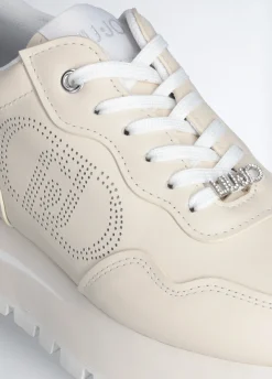 Liu Jo Zapatillas de piel con logotipo perforado-Mujer Sneakers