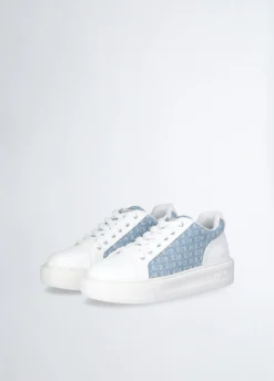 Liu Jo Zapatillas de piel con monograma-Mujer Sneakers