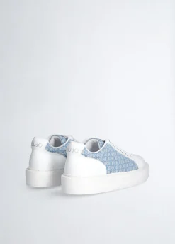 Liu Jo Zapatillas de piel con monograma-Mujer Sneakers
