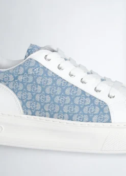 Liu Jo Zapatillas de piel con monograma-Mujer Sneakers