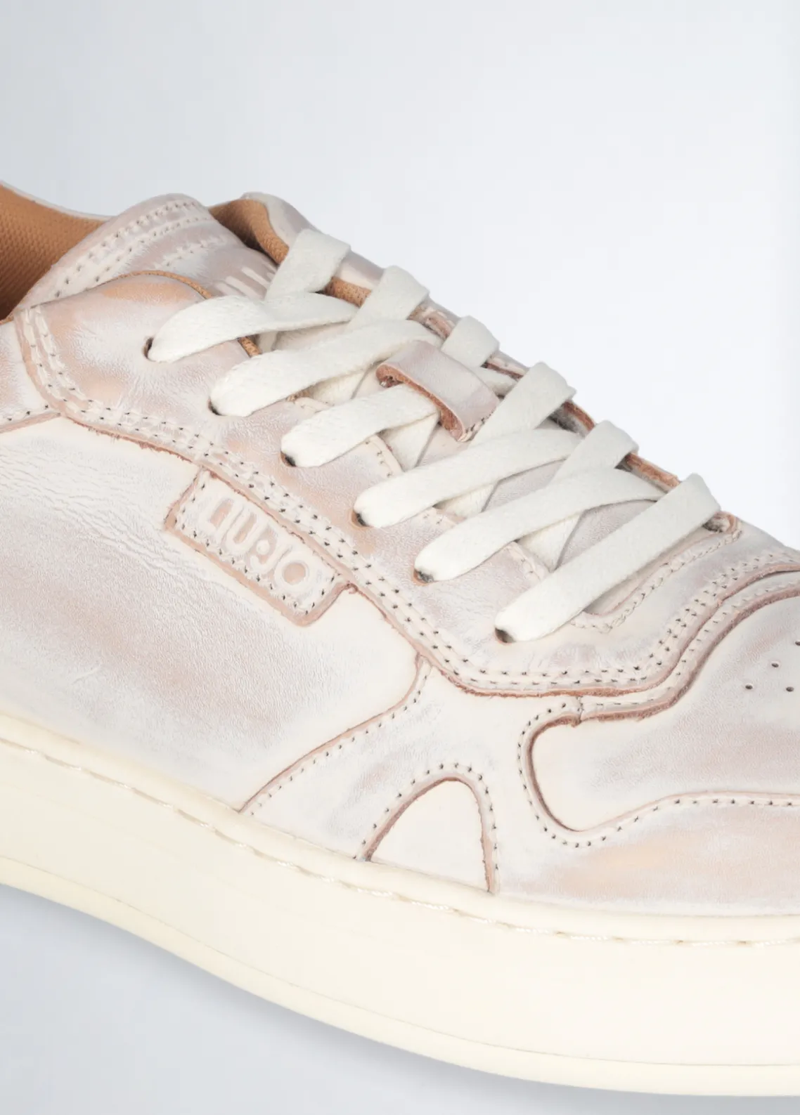 Liu Jo Zapatillas de piel desteñida para hombre-Hombre Zapatillas