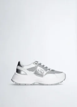 Liu Jo Zapatillas de piel y lúrex-Mujer Sneakers