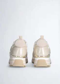 Liu Jo Zapatillas de piel y malla con plataforma-Mujer Sneakers