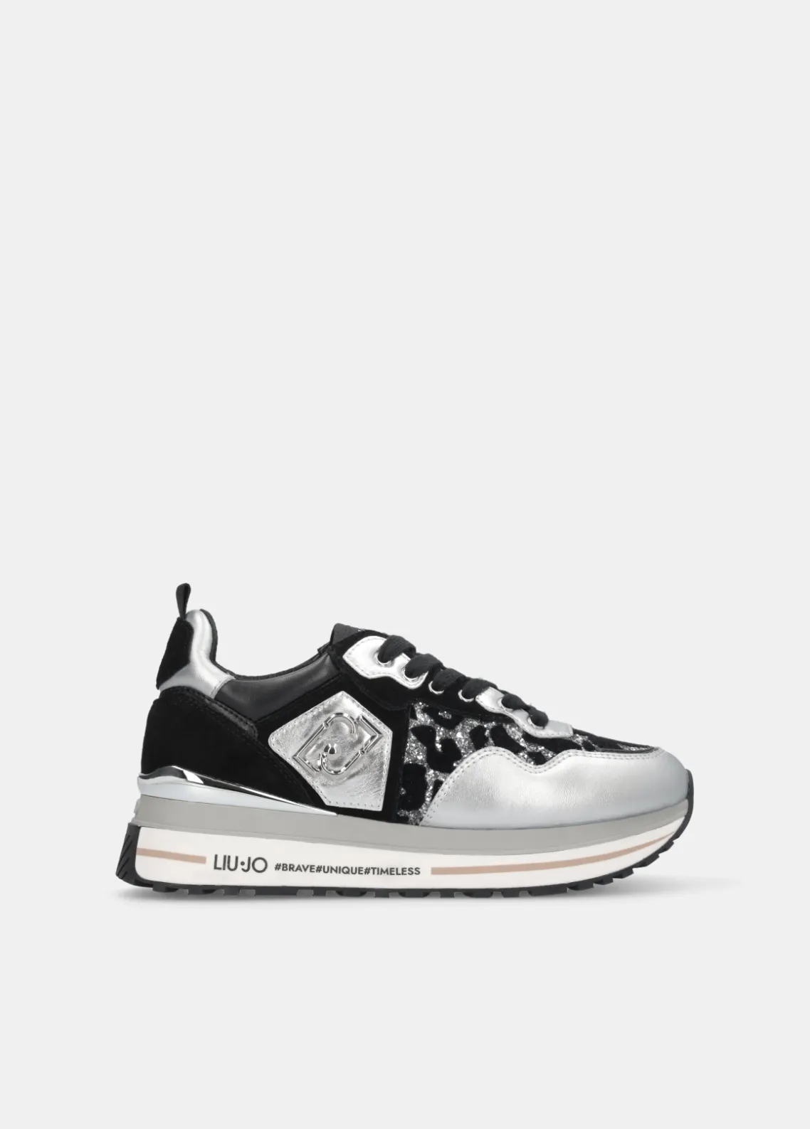 Liu Jo Zapatillas de plataforma con brillos de estampado animal-Mujer Sneakers