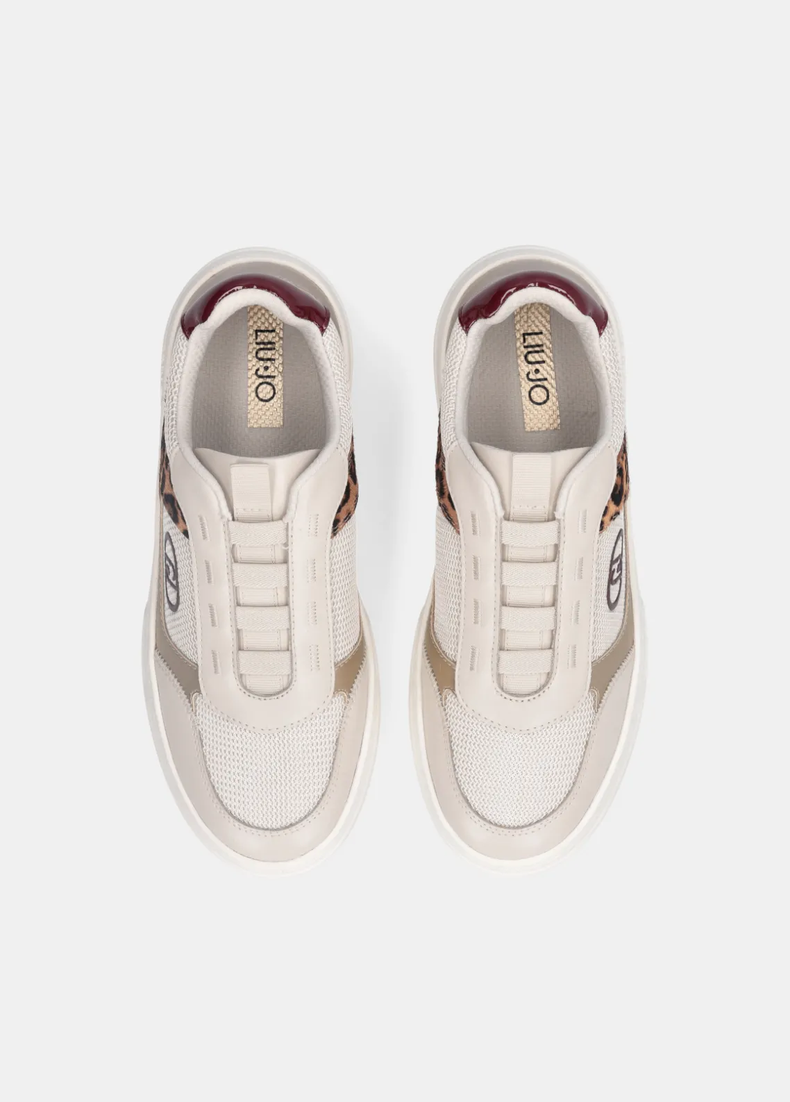 Liu Jo Zapatillas sin cordones con detalle de estampado animal-Mujer Sneakers