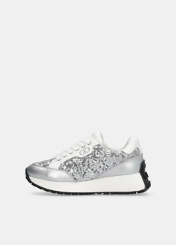 Liu Jo Zapatillas totalmente de lentejuelas-Mujer Sneakers