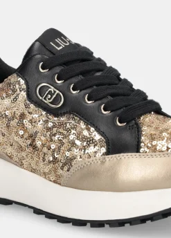 Liu Jo Zapatillas totalmente de lentejuelas-Mujer Sneakers