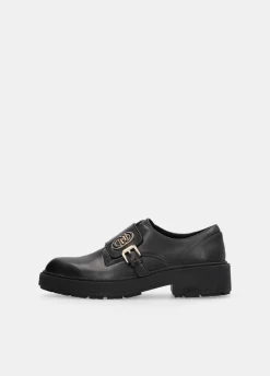 Liu Jo Zapatos de piel con hebilla-Mujer Mocasines