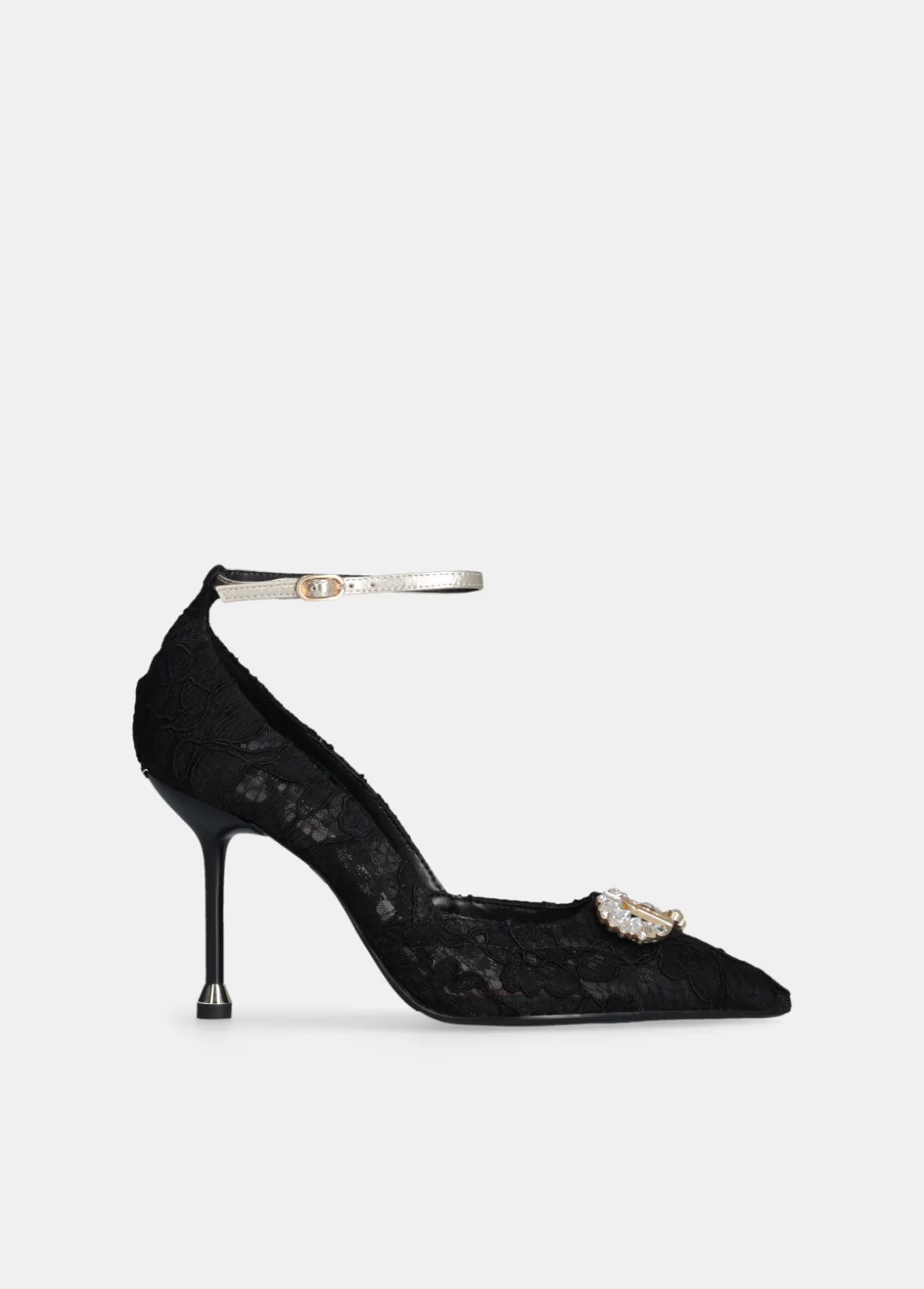 Liu Jo Zapatos de salón de encaje con logotipo de pedrería-Mujer Zapatos De Salón