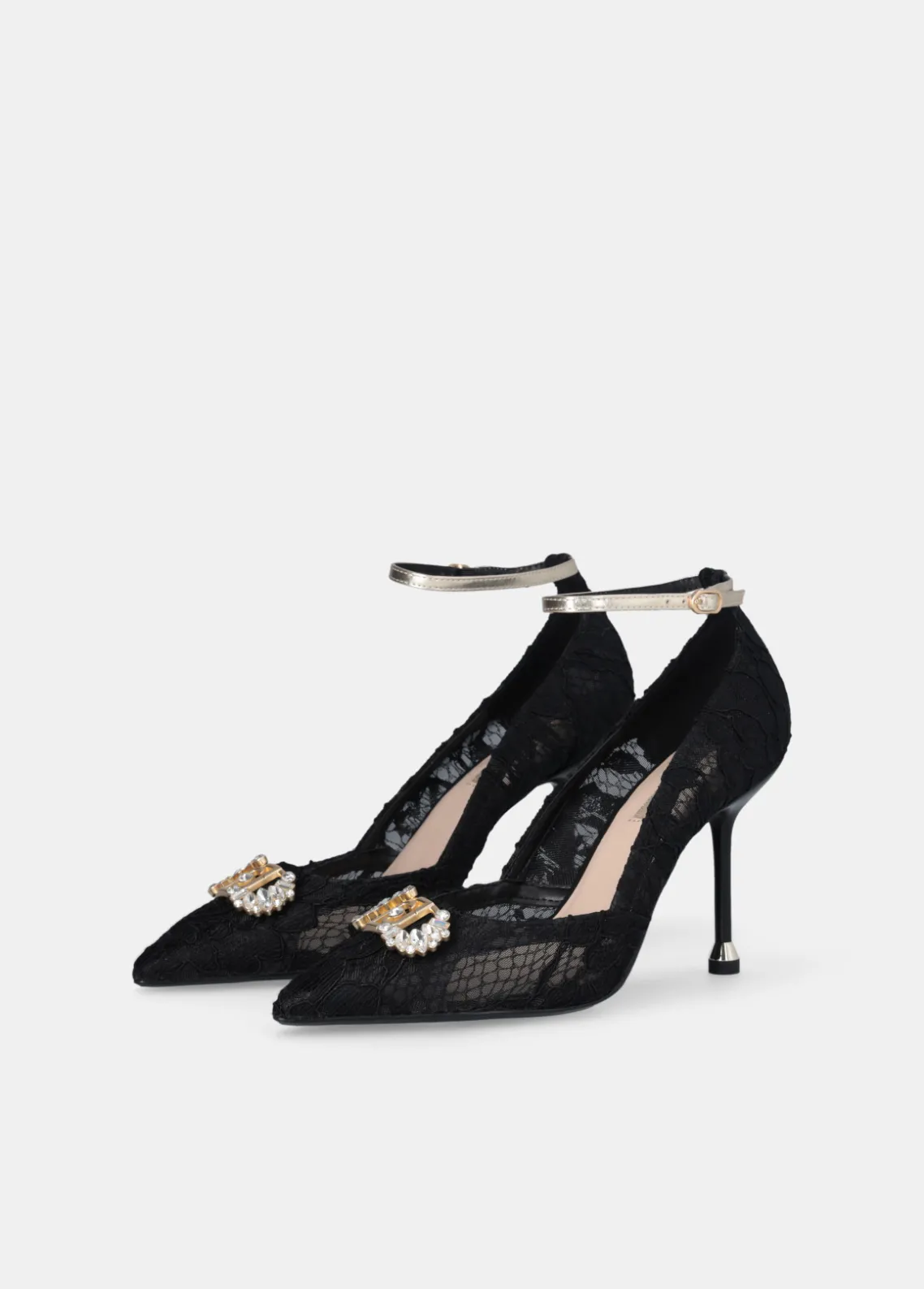 Liu Jo Zapatos de salón de encaje con logotipo de pedrería-Mujer Zapatos De Salón