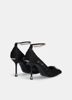 Liu Jo Zapatos de salón de encaje con logotipo de pedrería-Mujer Zapatos De Salón