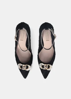 Liu Jo Zapatos de salón de encaje con logotipo de pedrería-Mujer Zapatos De Salón