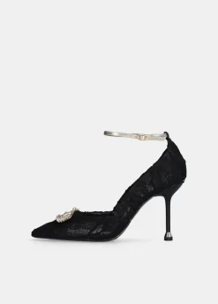 Liu Jo Zapatos de salón de encaje con logotipo de pedrería-Mujer Zapatos De Salón