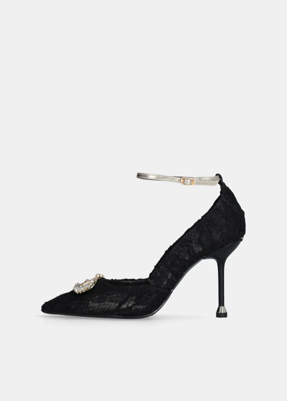 Liu Jo Zapatos de salón de encaje con logotipo de pedrería-Mujer Zapatos De Salón