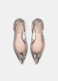 Liu Jo Zapatos de salón efecto piel de serpiente con cut-out-Mujer Zapatos De Salón