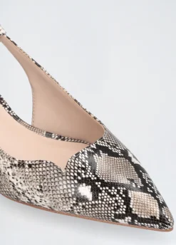 Liu Jo Zapatos de salón efecto piel de serpiente con cut-out-Mujer Zapatos De Salón
