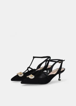 Liu Jo Zapatos destalonados con logotipo de pedrería-Mujer Zapatos De Salón