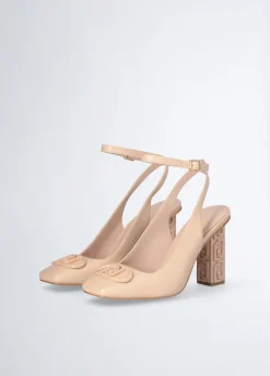 Liu Jo Zapatos destalonados con tacón con logotipo-Mujer Zapatos De Salón