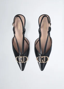 Liu Jo Zapatos destalonados con logotipo grande-Mujer Zapatos De Salón