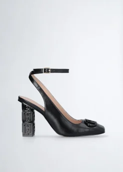 Liu Jo Zapatos destalonados con tacón con logotipo-Mujer Zapatos De Salón