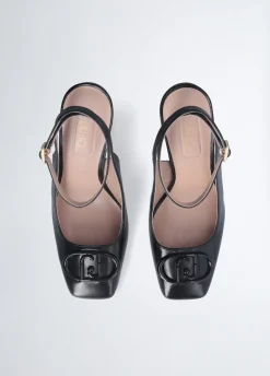 Liu Jo Zapatos destalonados con tacón con logotipo-Mujer Zapatos De Salón