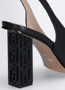 Liu Jo Zapatos destalonados con tacón con logotipo-Mujer Zapatos De Salón
