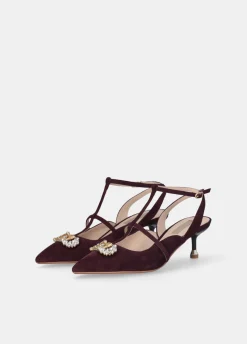 Liu Jo Zapatos destalonados con logotipo de pedrería-Mujer Zapatos De Salón