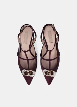 Liu Jo Zapatos destalonados con logotipo de pedrería-Mujer Zapatos De Salón