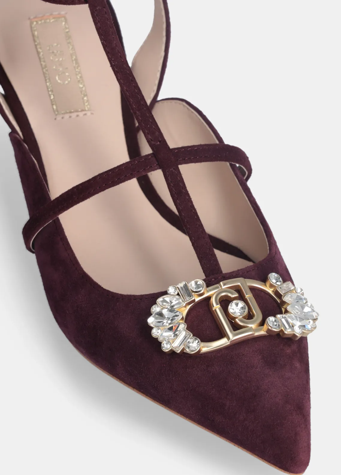 Liu Jo Zapatos destalonados con logotipo de pedrería-Mujer Zapatos De Salón