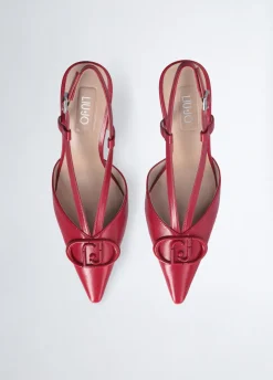 Liu Jo Zapatos destalonados con logotipo grande-Mujer Zapatos De Salón