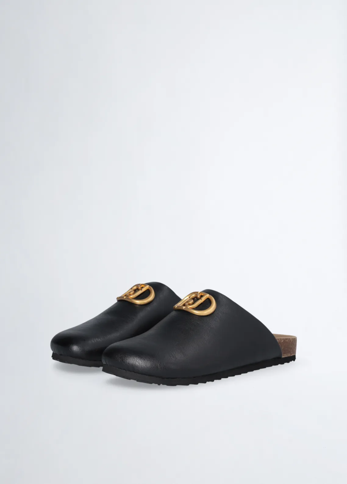 Liu Jo Zuecos con logotipo grande-Mujer Mocasines