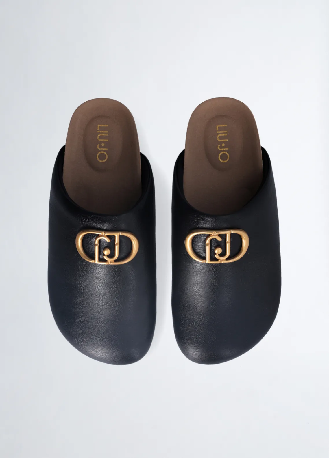 Liu Jo Zuecos con logotipo grande-Mujer Mocasines