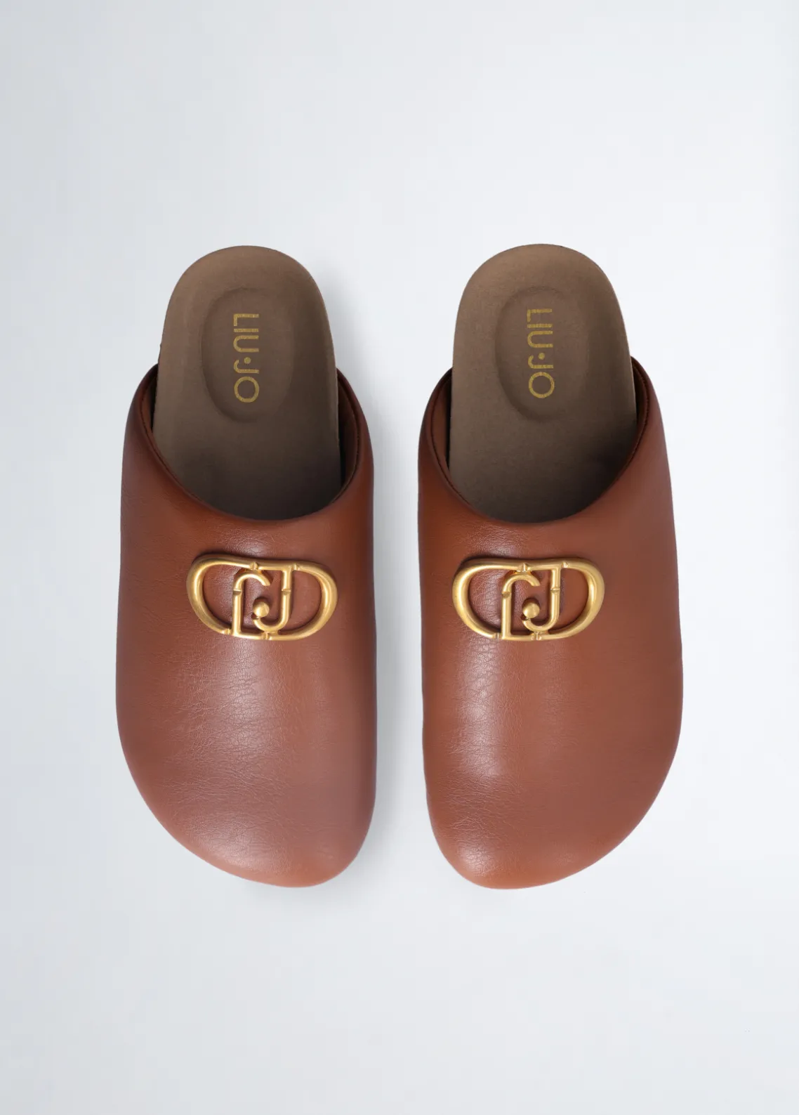 Liu Jo Zuecos con logotipo grande-Mujer Mocasines